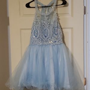 Homecoming light blue dress